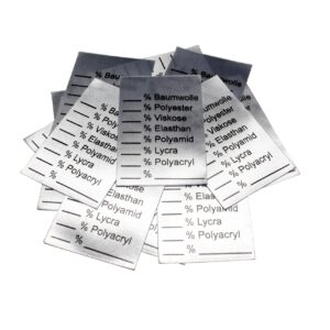 25 Textiletiketten Universal" ohne Pflegesymbole"