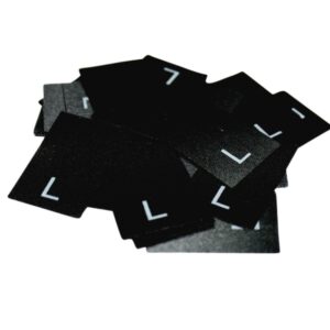 25 Textiletiketten Größe L