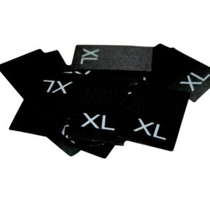 25 Textiletiketten Größe XL