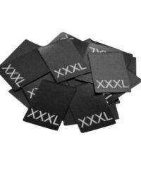25 Textiletiketten Größe XXXL