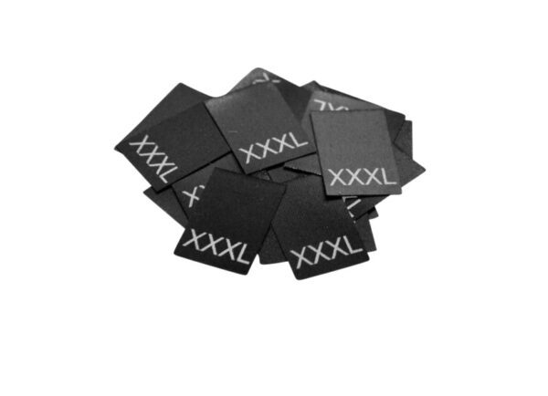 25 Textiletiketten Größe XXXL 25 Textiletiketten Größe XXXL