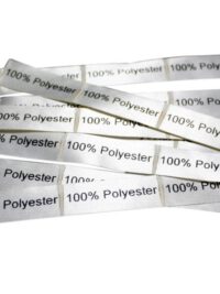 25 selbstklebende Textiletiketten 100% Polyester 25 selbstklebende Textiletiketten 100% Polyester