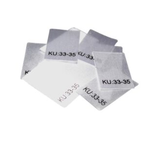 25 Textiletiketten Größe KU: 33-35