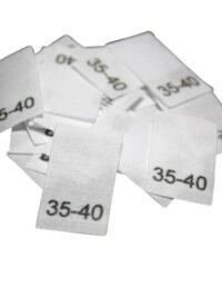 25 Textiletiketten für Mützen - KU 35-40cm 25 Textiletiketten für Mützen - KU 35-40cm