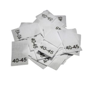 25 Textiletiketten für Mützen - KU 40-45cm 25 Textiletiketten für Mützen - KU 40-45cm