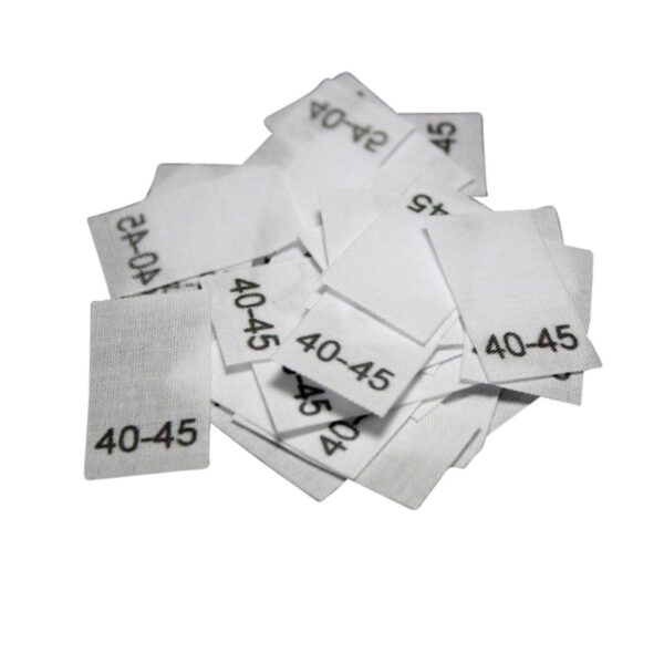 25 Textiletiketten für Mützen - KU 40-45cm 25 Textiletiketten für Mützen - KU 40-45cm