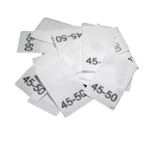 25 Textiletiketten für Mützen - KU 45-50cm 25 Textiletiketten für Mützen - KU 45-50cm