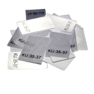 25 Textiletiketten Größe KU: 35-37