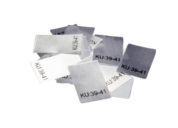 25 Textiletiketten Größe KU: 39-41 25 Textiletiketten Größe KU: 39-41