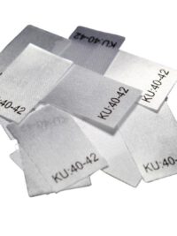 25 Textiletiketten Größe KU: 40-42 25 Textiletiketten Größe KU: 40-42