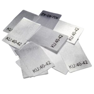 25 Textiletiketten Größe KU: 40-42