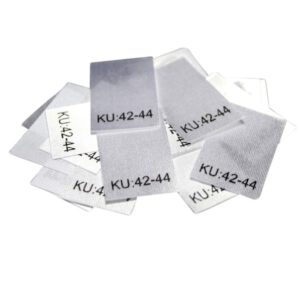 25 Textiletiketten Größe KU: 42-44