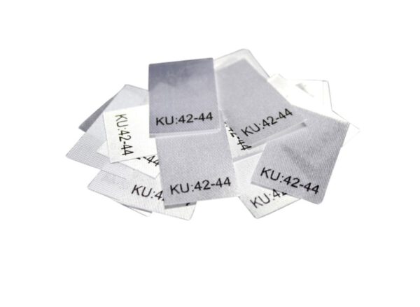 25 Textiletiketten Größe KU: 42-44