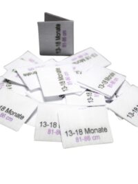 25 Größenetiketten Baby- und Kindergrößen 13-18M 25 Größenetiketten Baby- und Kindergrößen 13-18M