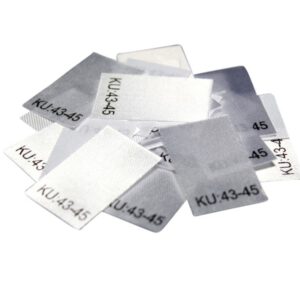 25 Textiletiketten Größe KU: 43-45