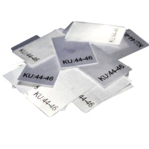 25 Textiletiketten Größe KU: 44-46
