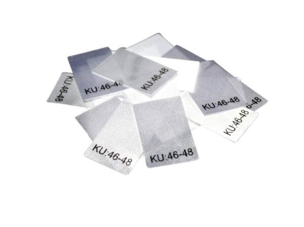 25 Textiletiketten Größe KU: 46-48 25 Textiletiketten Größe KU: 46-48