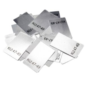 25 Textiletiketten Größe KU: 47-49