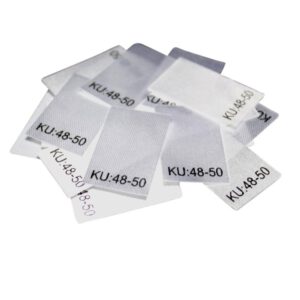 25 Textiletiketten Größe KU: 48-50 25 Textiletiketten Größe KU: 48-50