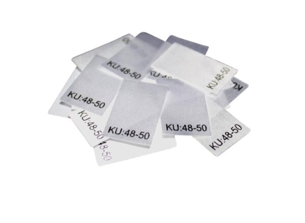 25 Textiletiketten Größe KU: 48-50 25 Textiletiketten Größe KU: 48-50