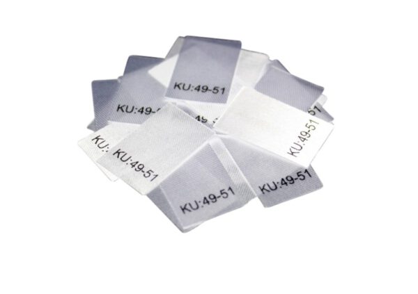 25 Textiletiketten Größe KU: 49-51