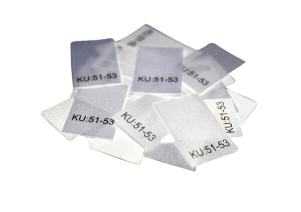 25 Textiletiketten Größe KU: 51-53
