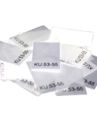 25 Textiletiketten Größe KU: 53-55 25 Textiletiketten Größe KU: 53-55