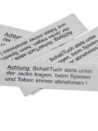 10 Textiletiketten - Warnhinweise für Schals! 10 Textiletiketten - Warnhinweise für Schals!