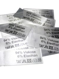 50 Textiletiketten 94% Viskose 6% Elasthan 50 Textiletiketten 94% Viskose 6% Elasthan