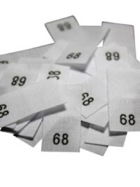25 Textiletiketten - Größe 68 auf Mischband 25 Textiletiketten - Größe 68 auf Mischband