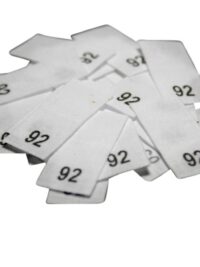 25 Textiletiketten - Größe 92 auf Mischband 25 Textiletiketten - Größe 92 auf Mischband