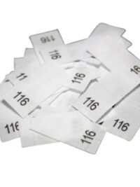 25 Textiletiketten - Größe 116 auf Mischband 25 Textiletiketten - Größe 116 auf Mischband