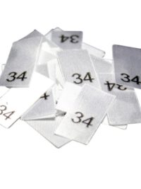 25 Textiletiketten - Größe 34 25 Textiletiketten - Größe 34