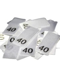 25 Textiletiketten - Größe 40