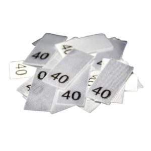 25 Textiletiketten - Größe 40