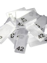 25 Textiletiketten - Größe 42 25 Textiletiketten - Größe 42