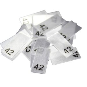 25 Textiletiketten - Größe 42 25 Textiletiketten - Größe 42