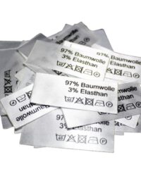 50 Textiletiketten 97% Baumwolle 3% Elasthan