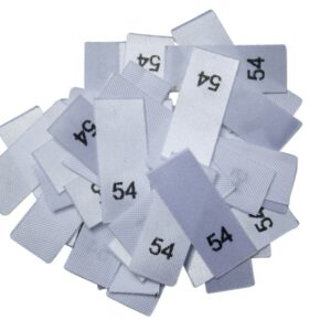 25 Textiletiketten - Größe 54 25 Textiletiketten - Größe 54
