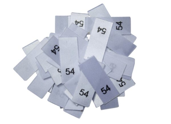 25 Textiletiketten - Größe 54 25 Textiletiketten - Größe 54