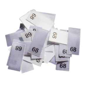 25 Textiletiketten - Größe 68