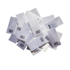 25 Textiletiketten - Größe 80