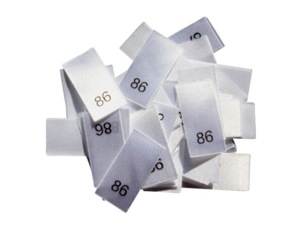 25 Textiletiketten - Größe 86 25 Textiletiketten - Größe 86