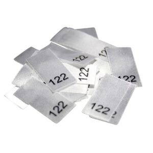 25 Textiletiketten - Größe 122