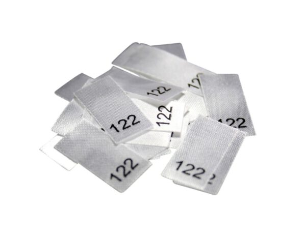 25 Textiletiketten - Größe 122