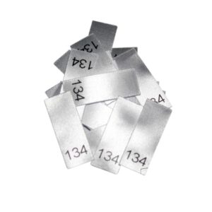 25 Textiletiketten - Größe 134