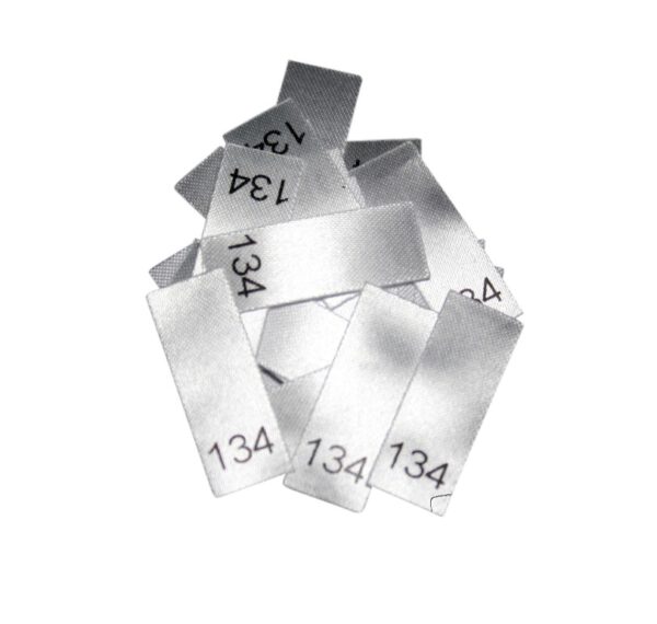 25 Textiletiketten - Größe 134