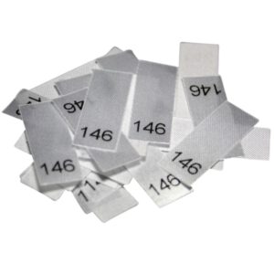 25 Textiletiketten - Größe 146