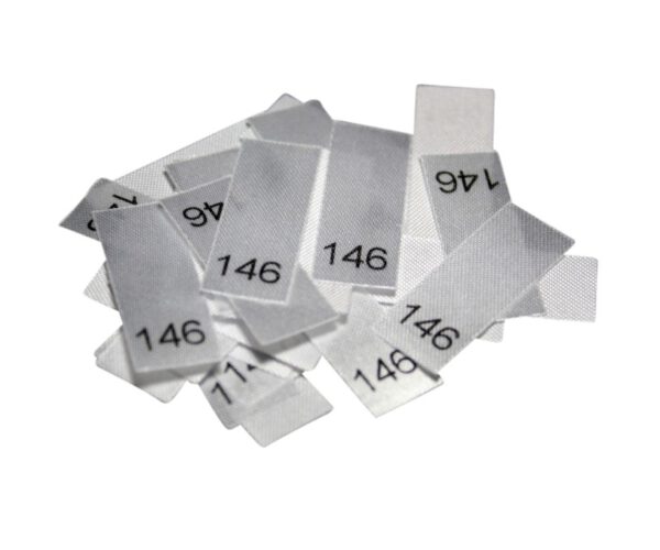 25 Textiletiketten - Größe 146