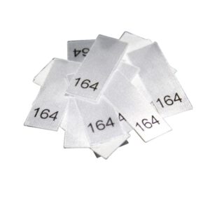 25 Textiletiketten - Größe 164